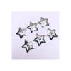 3cm Snap Buckle (star) Nickel Plated 5 Pieces