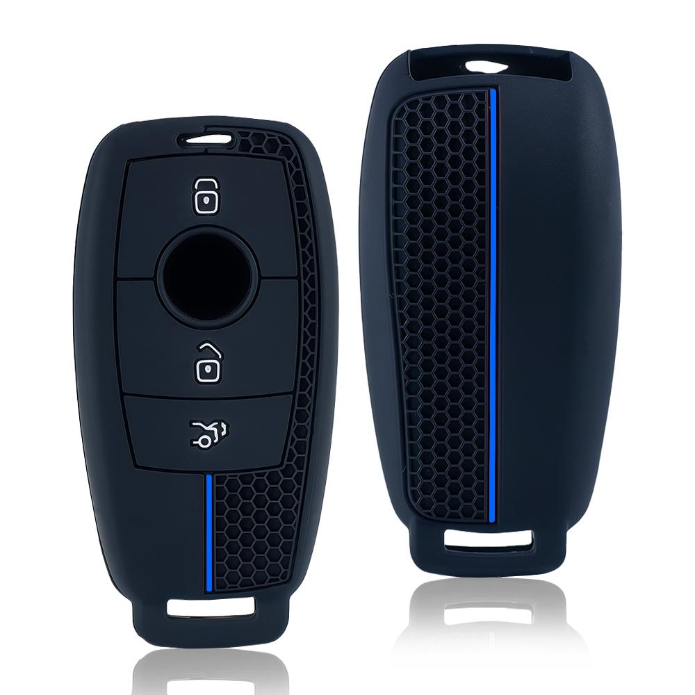 Silikon Autoschlüsselhülle Abdeckung Schale Fob für Mercedes Benz A C E S G Klasse GLC CLE CLA GLB GLS W177 W205 W213 W222 X167 AMG