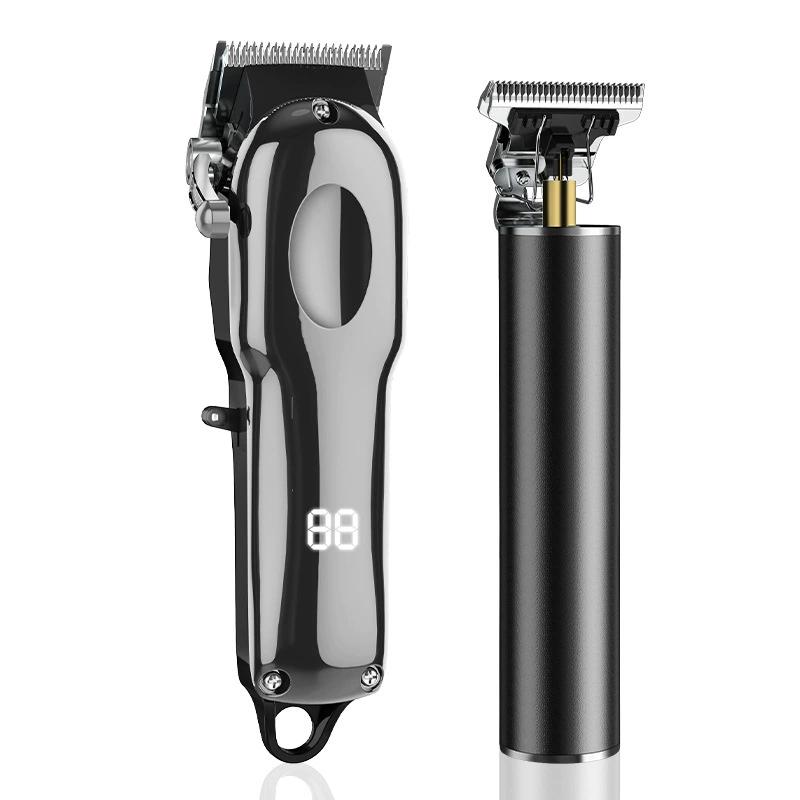 Cortadora de pelo eléctrica profesional, máquina de corte silenciosa para uso doméstico y salón