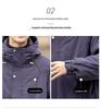 Men's 2025 Hooded Loose Fit Thick Winter Down Jacket - 90% Down, Model 2551