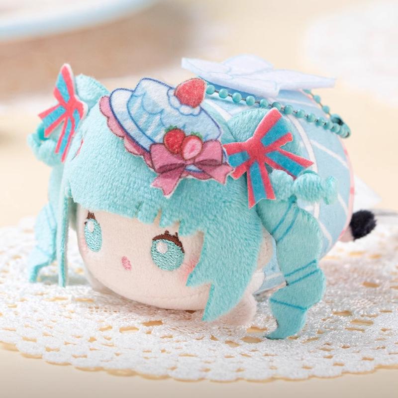 Аниме Хацунэ Мику Серия «Сладкое переплетение» Плюшевая кукла Брелок Мультяшная 2D кукла Хацунэ Очаровательная Периферийная кукла-подушка Брелок Подарок