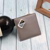 Personalized bottle opener coaster, engravable stainless steel beer screwdriver, square wine leather bottle opener