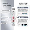 10A Timer Relay On Delay or Off Delay GRT8-EC Dual Function, 24V Time Relay On Delay or Off Delay Adjustable Wide Time Delay Range for 0.1Seconds To