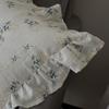 Skin-friendly Cushion Cover Home Decor Sofa Ruffle Pillows Cover Couch Ornament Cotton Floret Frill Pillowcase with Flounces
