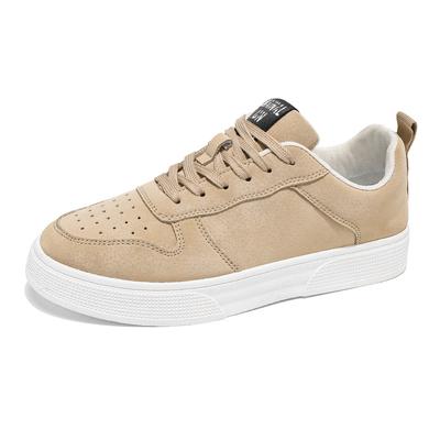 Chaussures de Marche Homme Semelles Plateforme Chaussure de Skateboard Confortable Mode Homme Baskets de Tennis Couleur Unie