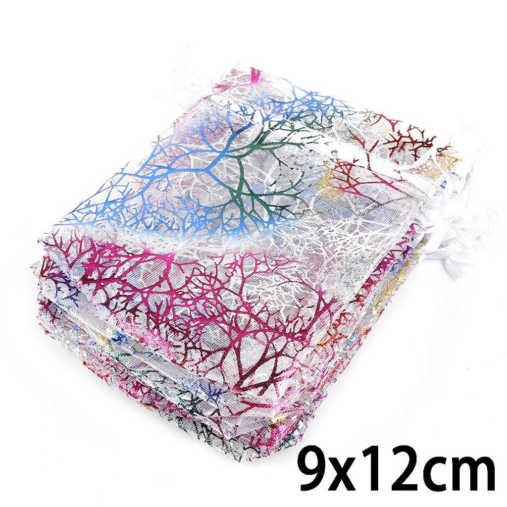 10Pcs Organza Bags Wedding Party Gift Bag Drawstring Jewelry Packaging Bags & Jewelry Pouches
