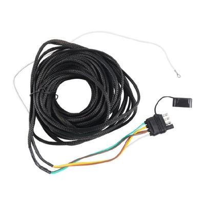 Universal 4 Way 5 Wire Trailer Light Wiring System Braided Protective Sleeve Y Shape Connector 26Ft Trailer Connector