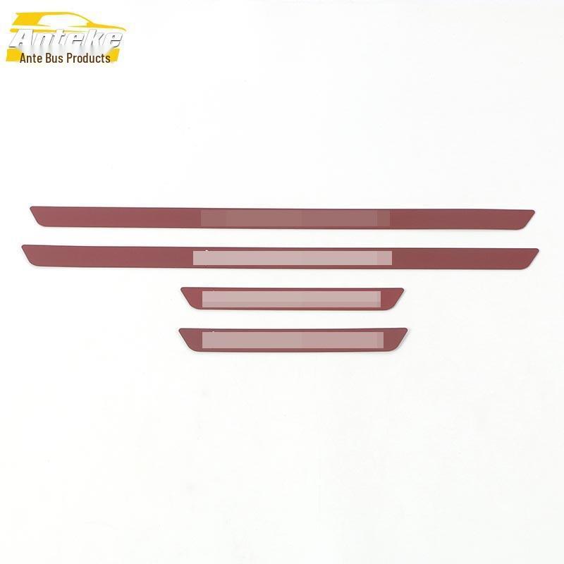 Autocolant decorativ prag ușă Leapmotor T03: Pedală de Bun Venit din Oțel Inoxidabil Bandă Luminoasă pentru 20 de Modele - Accesorii Auto