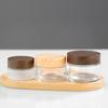 30g Transparent Frosted Glass Cream Jar for Eye Cream Samples