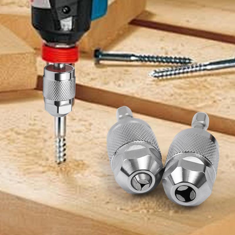 Hex Shank Drill Chuck Adapter Universal Heavy Duty Impact Drill Conversion Tool For Woodworking Home Repair Power Accessories