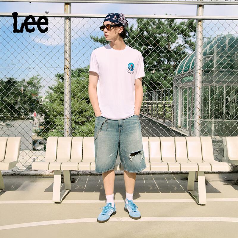 Lee Men s Ripped Bermuda Denim Shorts 32