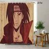 Dragon Ball Z Majin Buu (Fat Buu) Cheerful Pose Scene 2D Print Waterproof Shower Curtain, Vibrant Solid Purple Background With P