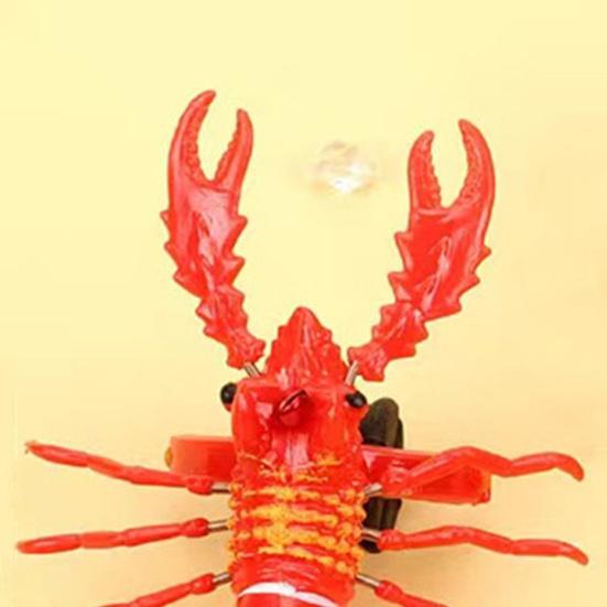 4Pcs Entertainment Smooth Edges Burr-free Simulation Lobster Model Boys Girls Pull Cord Toys