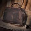 Full-Grain Leather Briefcase: Handmade Messenger Bag Personalized Vintage Gift Shoulder Bag