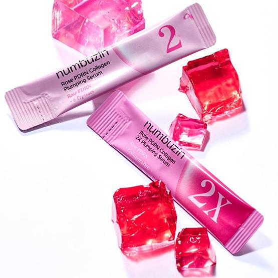 NUMBUZIN Nr. 2 Rose PDRN Kollagen Plumping Serum Duo-sett 1,2 ml*10 stk