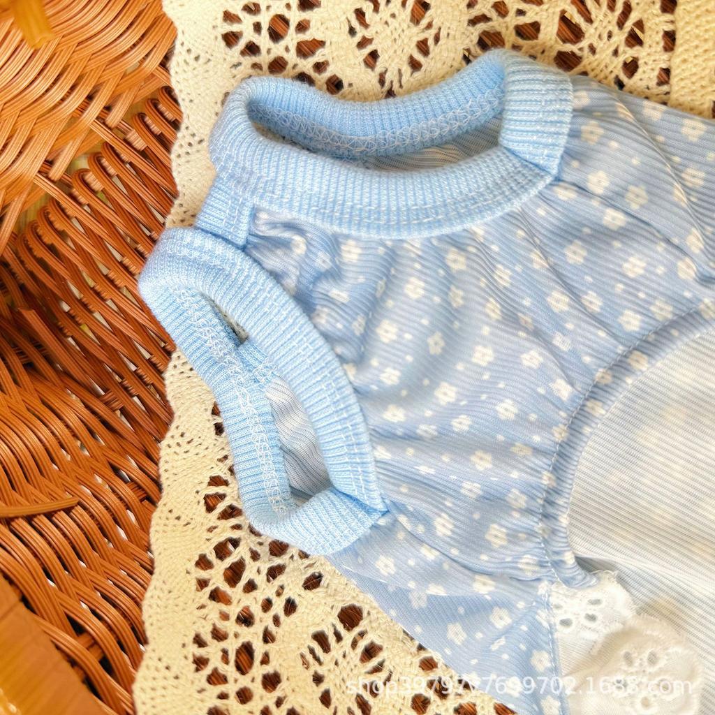 Pet Spring and Summer Thin Ice Silk Lace Skirt Dog Cat Clothes Suspender Cooling Cooler Than Bear Clothes Accessories