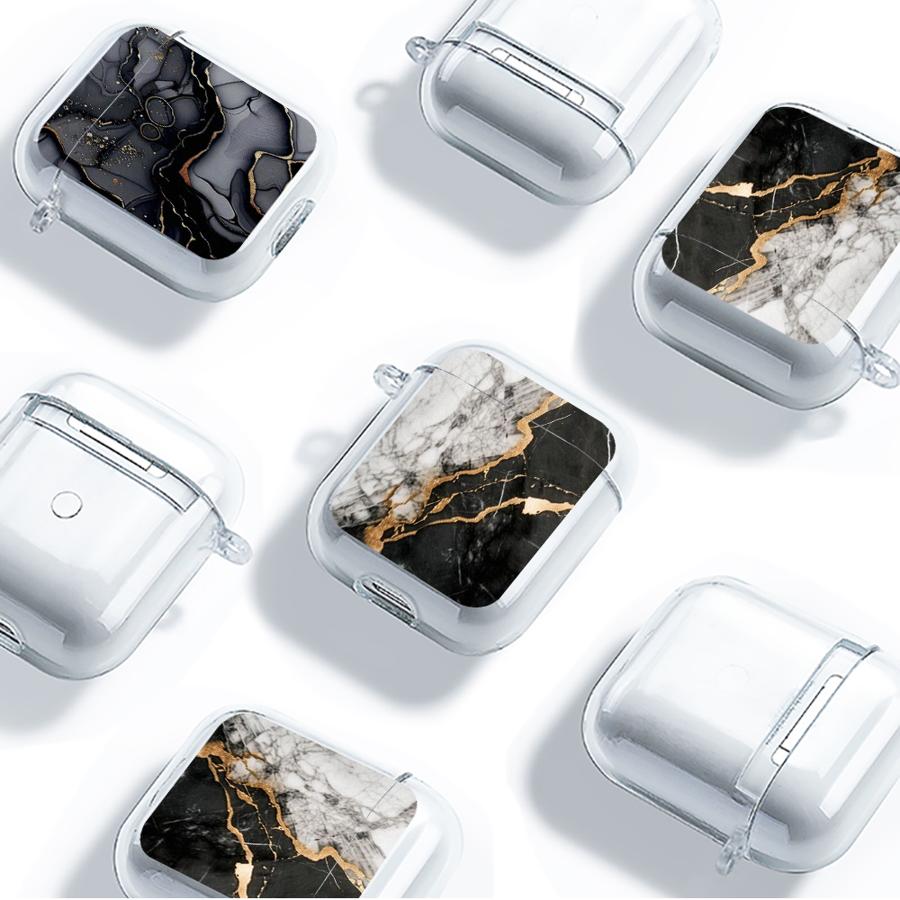 Fashion Marble Pattern Case For Airpods Pro3 Pro2 4 2 1 Pro 3 Clear Earphone Cases Cover