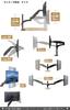 SHOPPINGALL can place your monitor wherever you to see your monitor than other Monitor arm Dual 2 screen Display arm Gas spring inch compatible Load