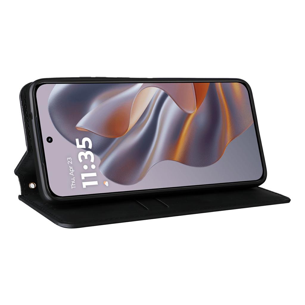 Para Motorola Thinkphone 25 5G/Edge 50 Neo 5G/Moto S50 5G Capa Carteira Couro Estampado Losango Capa de Telefone