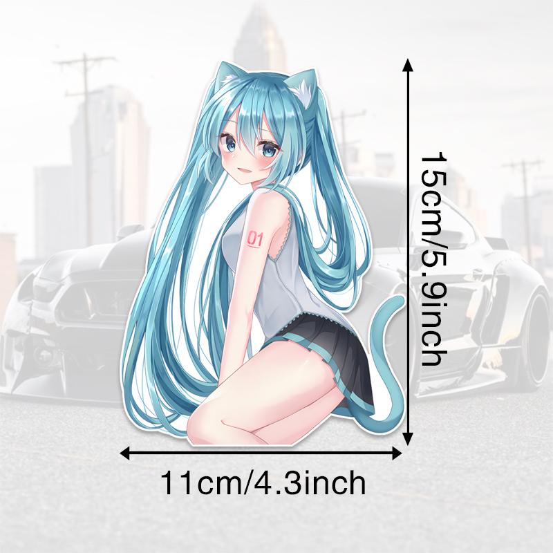 

DM72#15 см игривая и забавная аниме-девушка виниловая наклейка на автомобиль водонепроницаемая виниловая наклейка автомобильные аксессуары декор 11cmx15cm