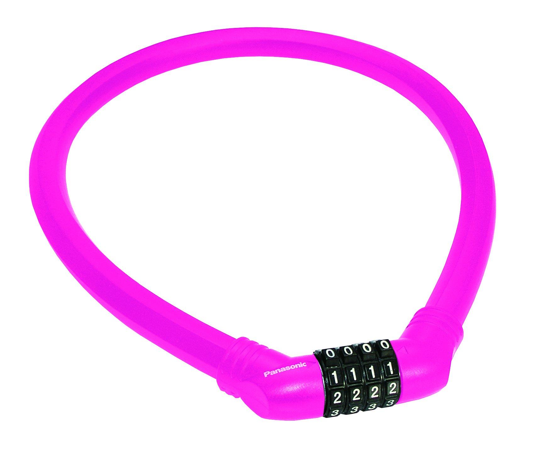 

Panasonic MySet Wire Lock for 70cm Long x 16mm SAJ082 Bicycles, Pink, Thickness, розовый