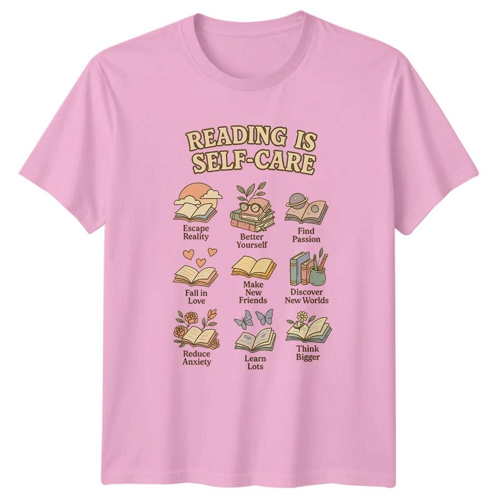 Reading Is Self Care Escape Unisexs TShirt Bookworm Literature Birthday Gift
