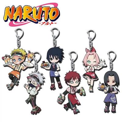 Llavero acrílico de Anime Naruto, accesorio, llavero de dibujos animados de Uzumaki Naruto