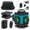 3D/4D 8/12/6lines Green laser level with Storage Box 5000mAh Lithium Ion Battery Green Wires Laser Level