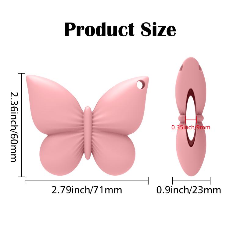 Portable Silicone Lip Balm Holder Keyring for Easy Access Stylish Bowknot Design