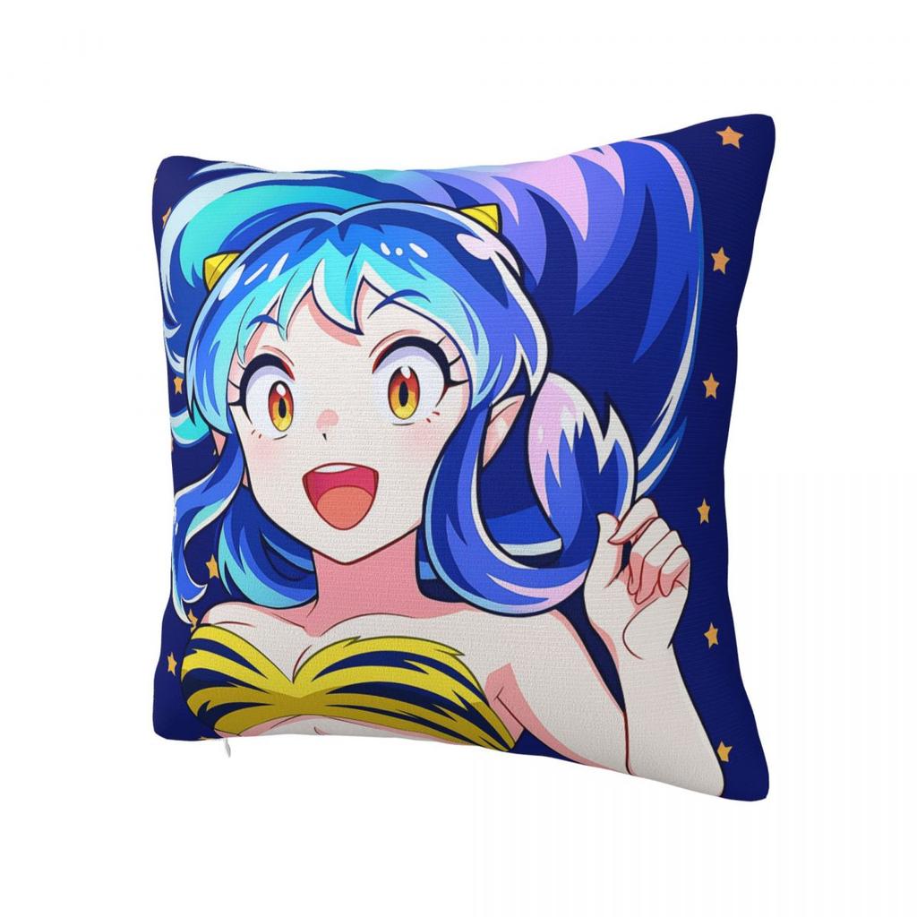 Urusei Yatsura Anime Pillow Cover Cute Funny Pillow Case Sofa Home Decoration Cushion Cover Soft Custom Pillowcases Birthday