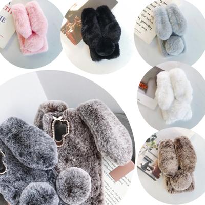 NEW Winter Warm Plush Soft Case For Samsung Galaxy S26 Ultra S25 Edge S24 S23 FE S22 S21 Plus Cute Rabbit Ear Anti-drop Cover