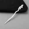 Chinese Punk Ruby Pendant Sword Hairpin Fashion Simple Modern Headdress Back Of The Head Pan Hair Ornament Fashion Retro New