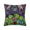 Invaders Zims Gir Cartoon Square Pillow Case Cushion Covers Fashion Polyester Decorative Pillowcase For Bed 40*40Cm