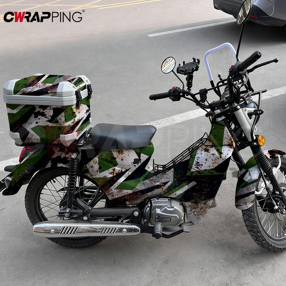 Rusty Camouflage Film Vinyl Wrap Car Tint Motorcycle Stickers for Car Accessory Auto Outdoor Accessories Waterproof Paint Vinyls