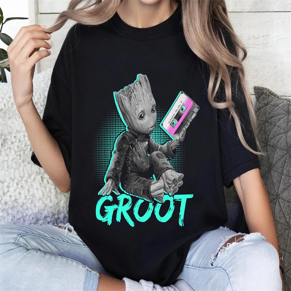 Childrens Tshirt Trendy Cool Manga Wigroot Printed Parent Child Wear Pure Cotton Casual Boys and Girls Tshirt