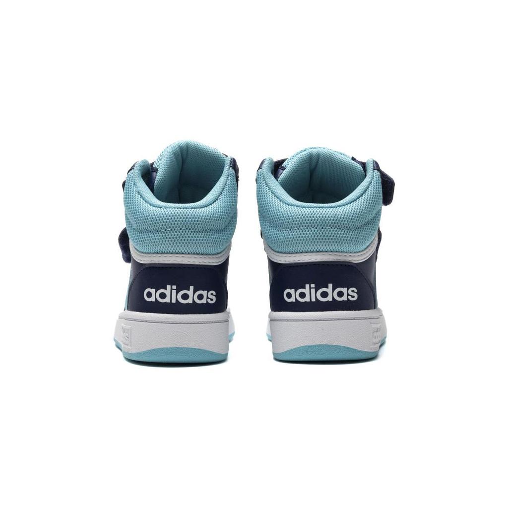 Adidas Hoops Bb Performance Trendy Comfortable Simple Style High-Top Walking Shoes Baby Shoes Blue IF5314