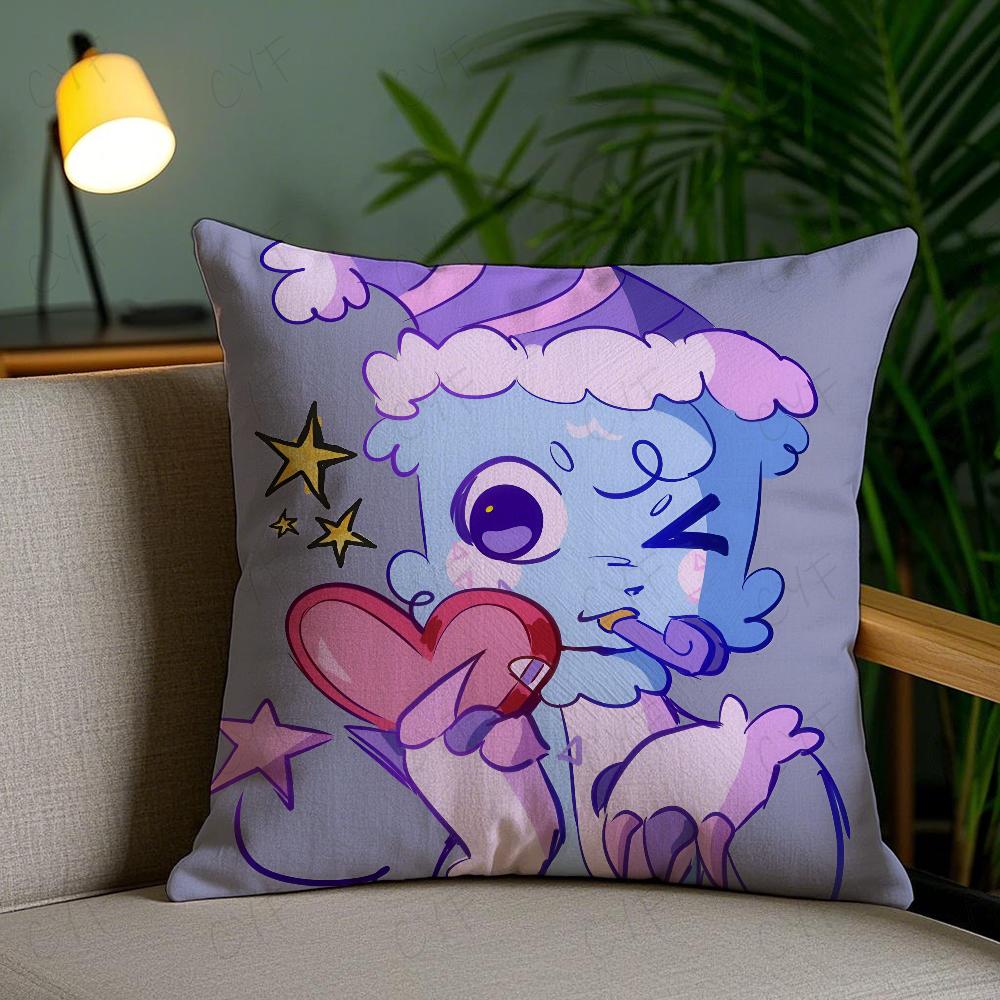 Kissenbezug von Game Dandys World, milbenabweisend, mit unsichtbarem Reißverschluss, seidig-kurzplüschig, ideal für Sofakissen