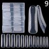 120 Pcs False Nail Tips Clear Matt Soft Fake Nails Extension For Home Diy Nail Salon Manicure