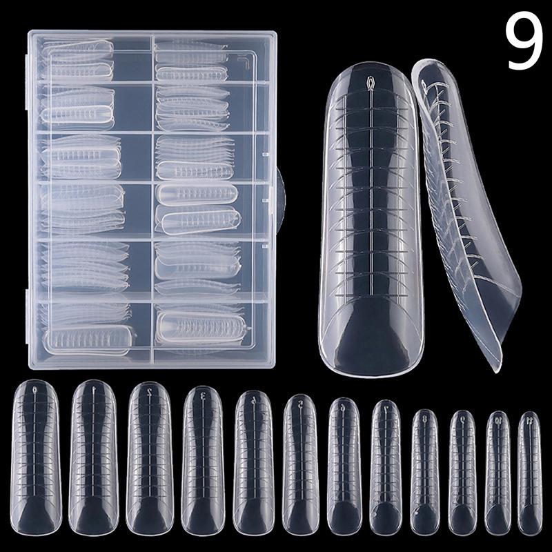 120 Pcs False Nail Tips Clear Matt Soft Fake Nails Extension For Home Diy Nail Salon Manicure