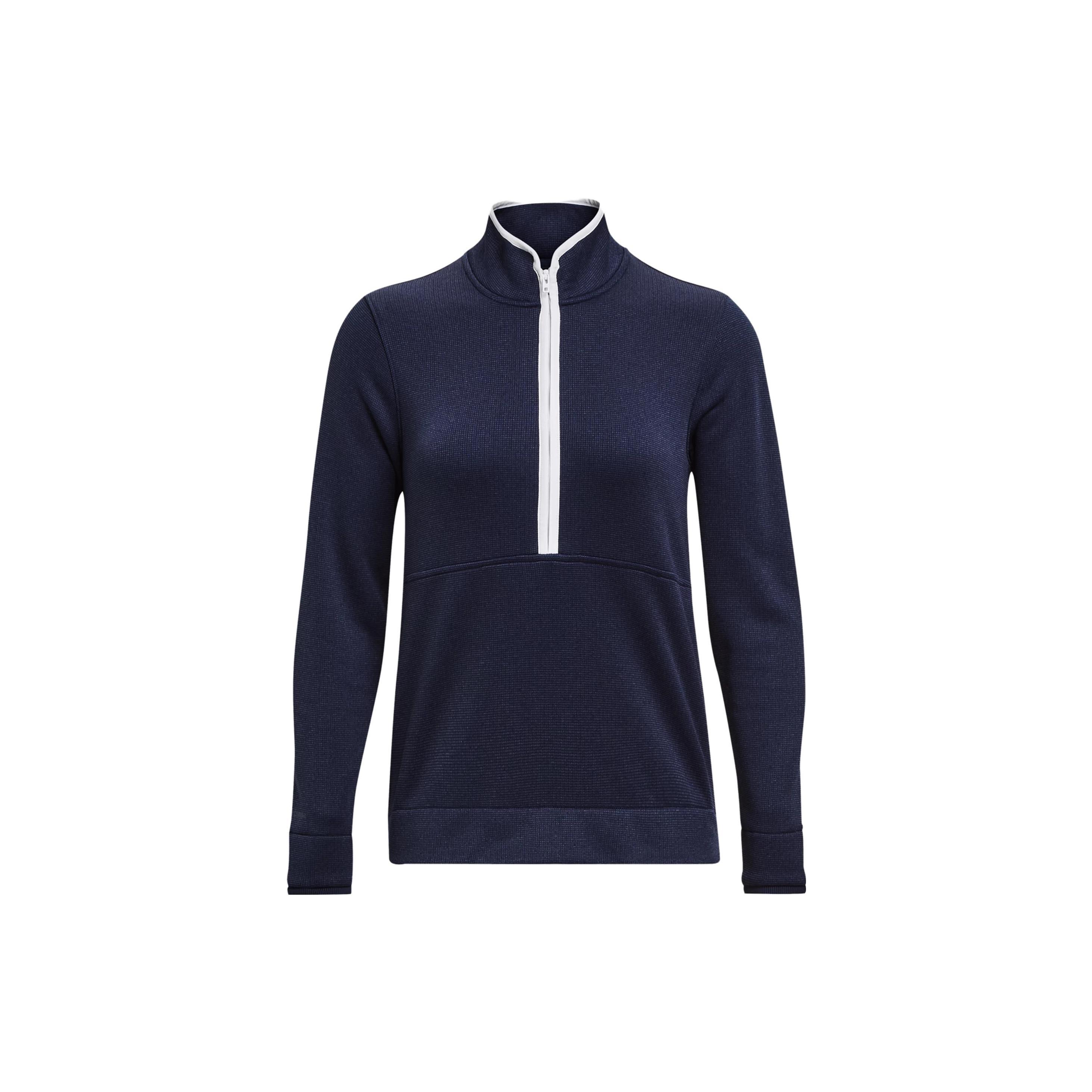 (WMNS) Under Armour Storm Sweater Fleece Half Zip Sweater Fleece Navy Blue Women s 1382923-410 S