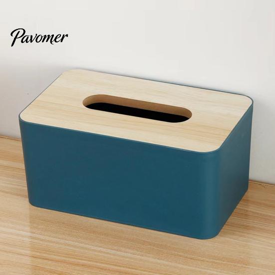 Langlebige Taschentuchbox-Abdeckung mit Deckel aus Massivholz, Wasserdichtes Design, Dispenser mit langer Papieröffnung für das Homeoffice