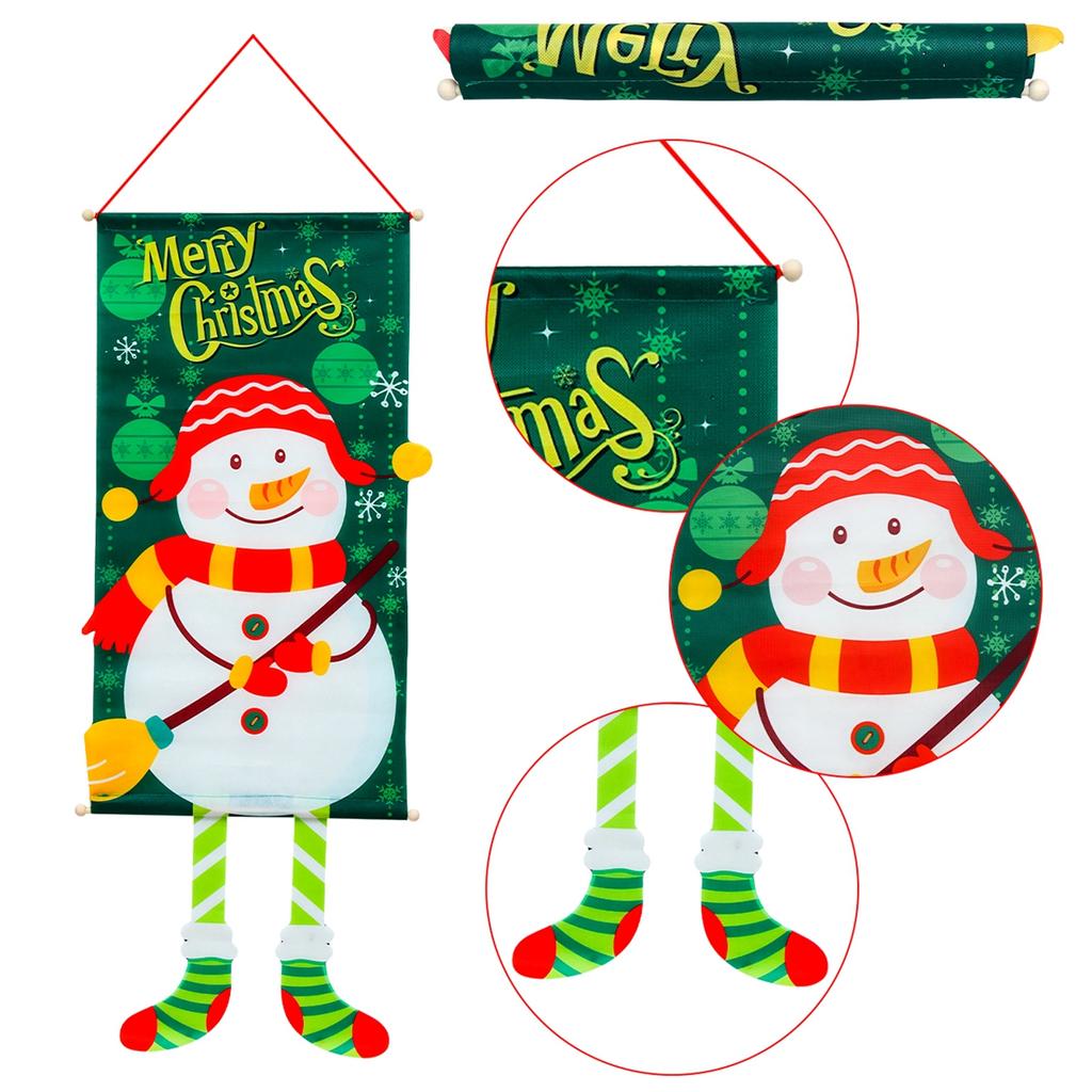 Christmas Hanging Flag Merry Christmas Decorations For Home 2025 Christmas Gifts Christmas Ornaments Navidad Xmas New Year 2026