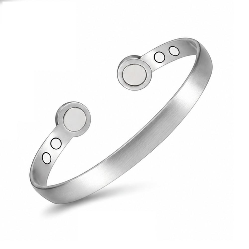Simple Magnetic Energy Wristband Comfortable To Wear Cuff Bracelets Daily Use