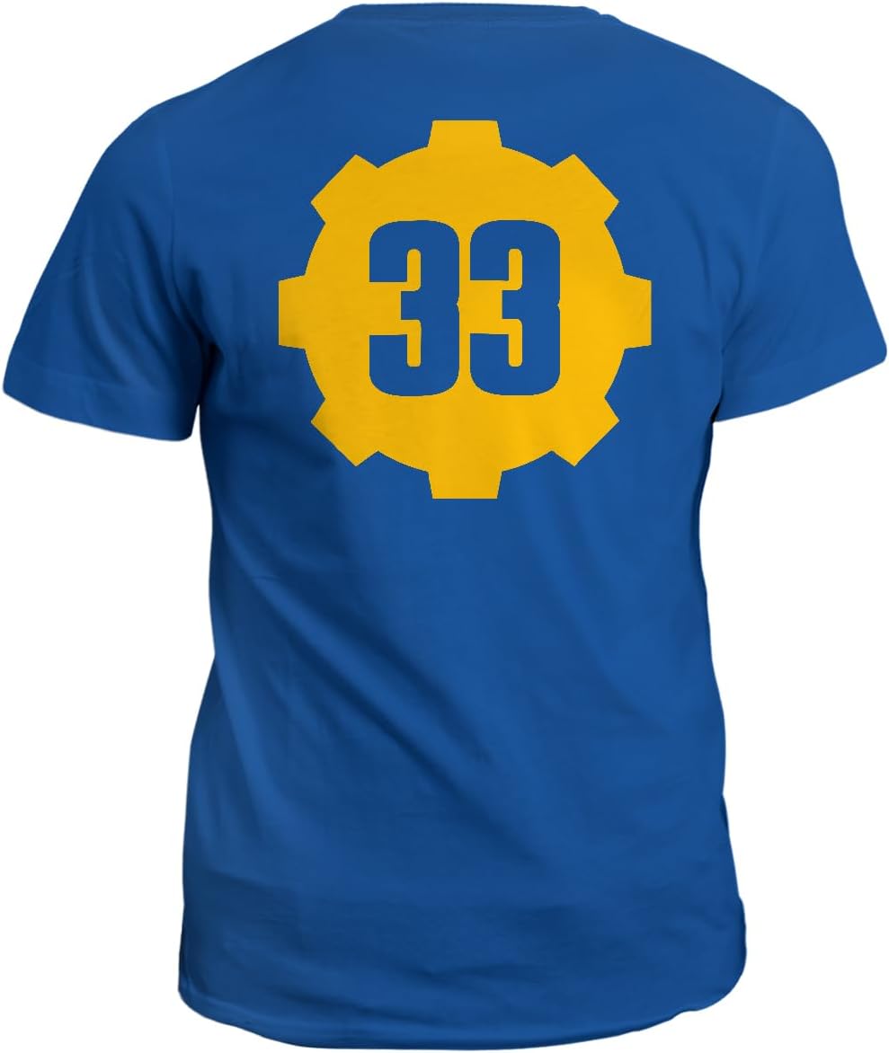 

Vault Wear 33 T Shirt - Vault Tech Cogwheel Cotton Shirt for Mens & Womens - Short Sleeve Crew Neck Soft Fitted Tees S разноцветный