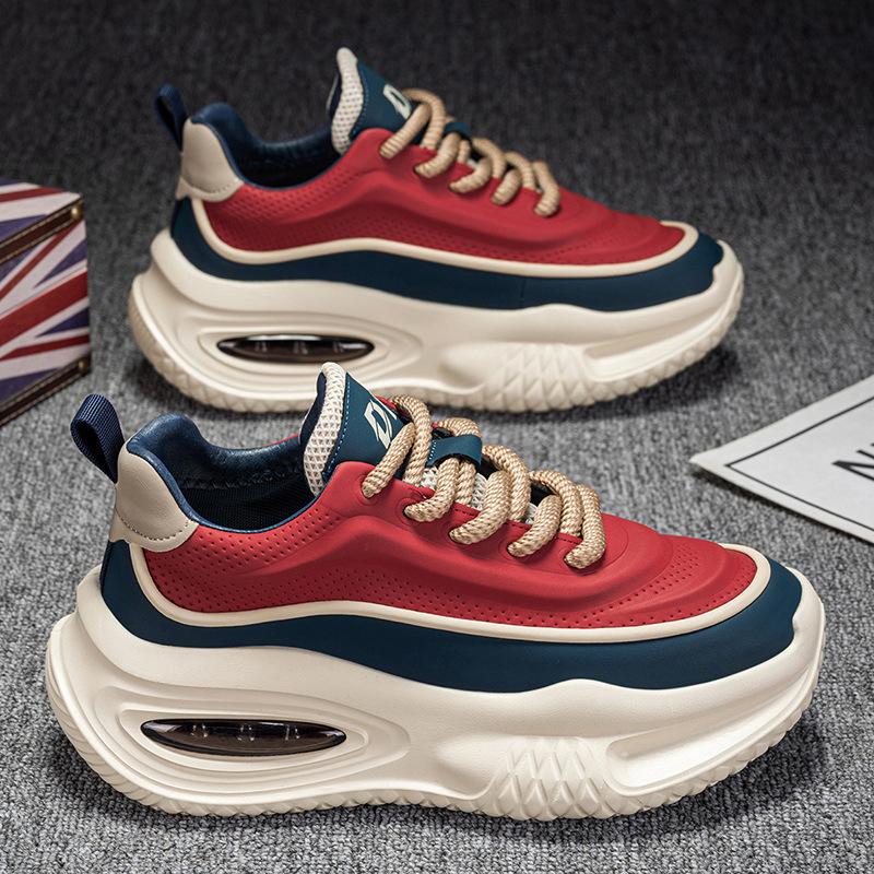 

Мужская обувь 2025 весна новый тренд мужская спортивная обувь для отдыха бег повышение папы обувь кроссовки 39