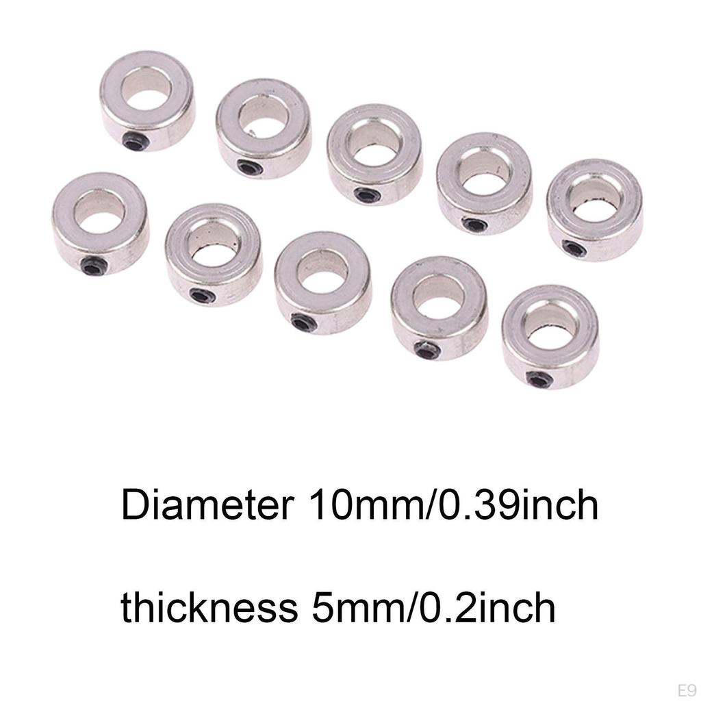 10 Pieces Airplane Model Wheel Clamps RC Landing Gear Stoppers Accessories Alloy Reliable