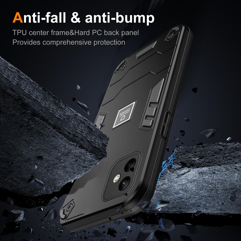 For Samsung Galaxy A05 4G Phone Case Hard PC+Soft TPU Anti-Scratch Cover