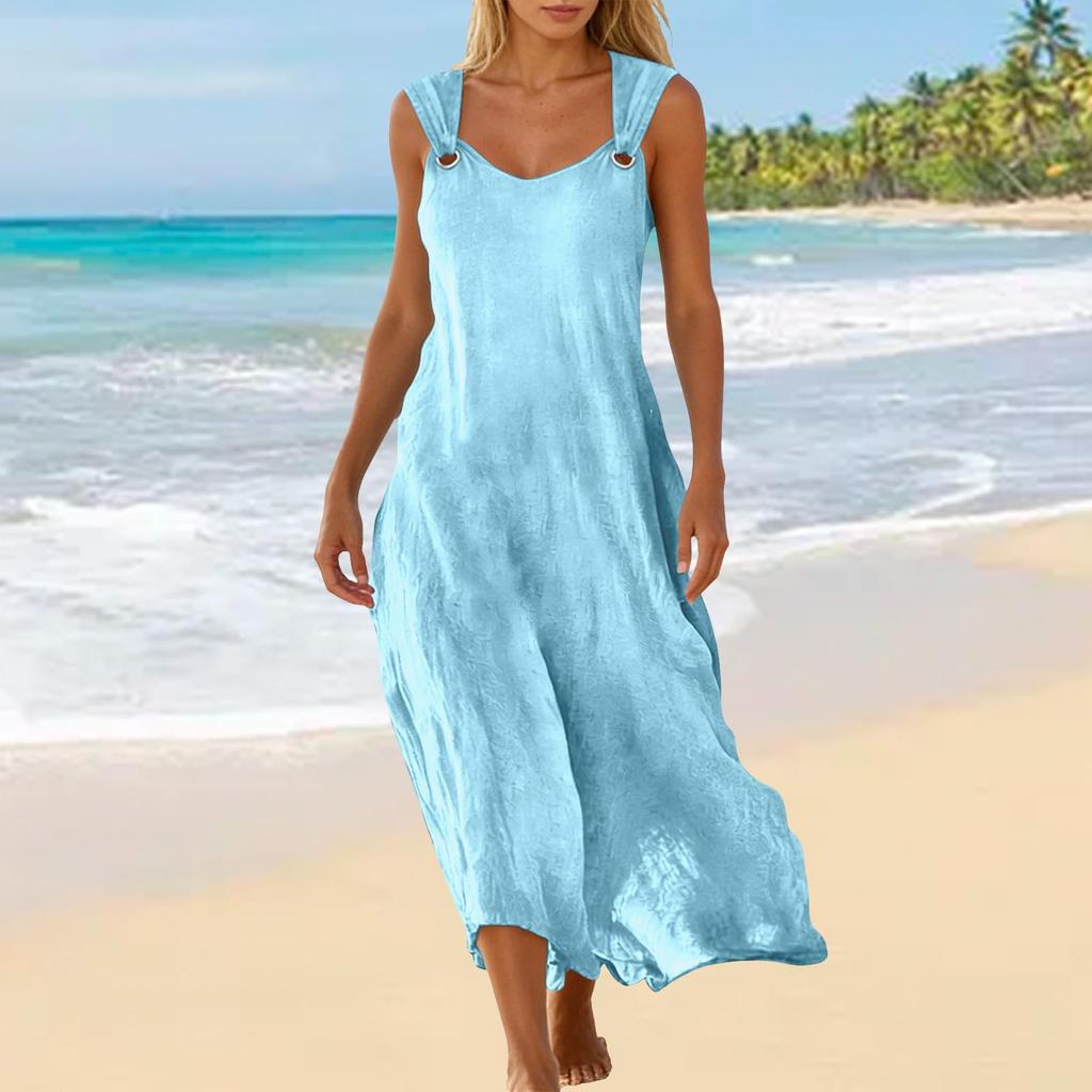 Abiti estivi da donna senza maniche vestibilità ampia abito da sole abiti da spiaggia per donna abiti eleganti per donna abiti per le vacanze per donna 2026