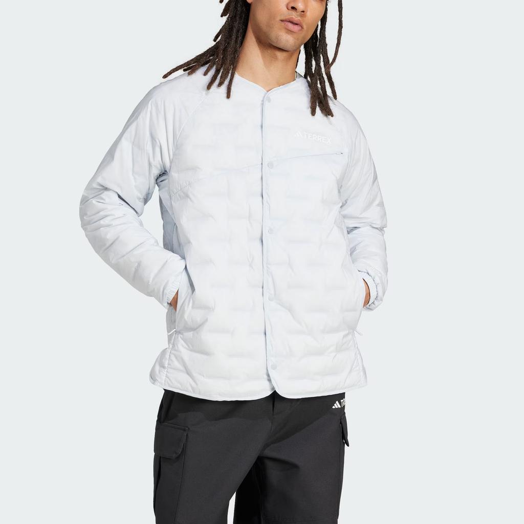 Adidas Terrex FW24 Xperior Super Goose Down Jacket Men Jacket Light-Blue IZ0352