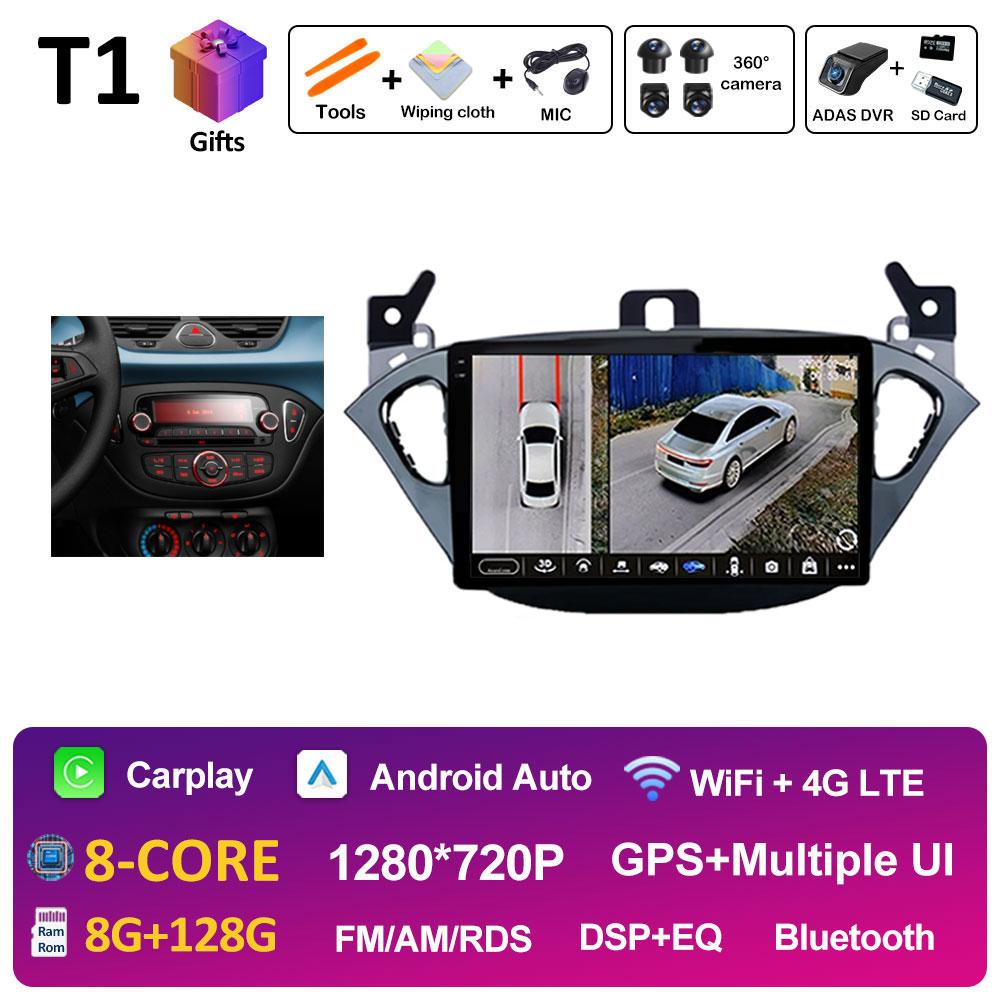 9 Inch Car Video For Opel Corsa E 2015 2016 2017 2018 2019 Radio Player Navigation GPS Wireless Carplay Cooling Fan Auto Tools